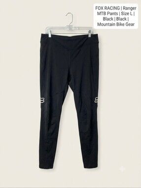 ​✨ Fox Racing Ranger Men's MTB Mountain Bike Pants Black Size Large L ✨